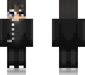 butler e-boy with purple eyes