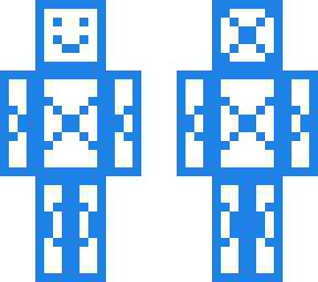 cross man (blue and white)