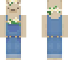 cute bear with overalls and daisies