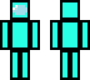 cyan among us skin
