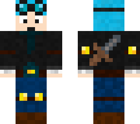 dantdm with sword at the back