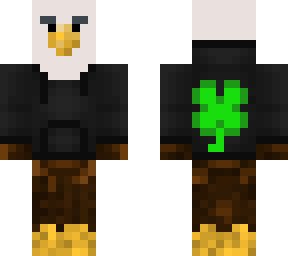 eagle in a hoddie