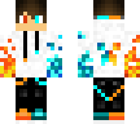 fire and ice white hoodie