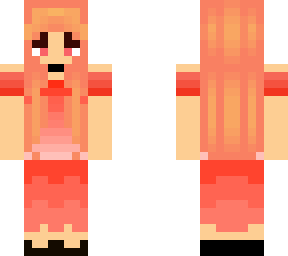 girl in red dress