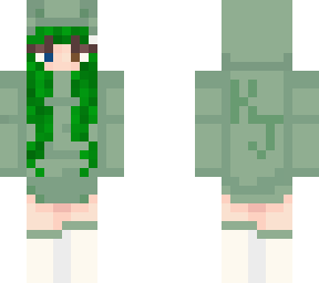 green fork in  karl jacobs frog hoodie