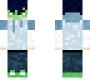 green zombie mask boy fixed version
