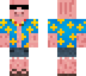 hawiian shirt pig