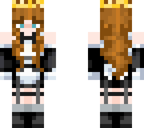 maid dress with crown - ginger