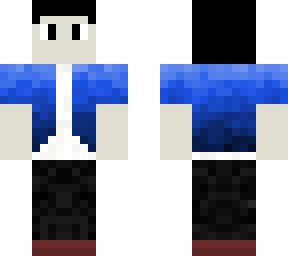 me wearing a blue jacket