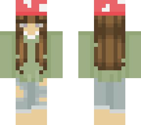 mushroom hat girl