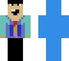 old man with blue back :0