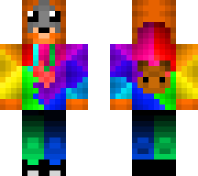 orangutan in colourful hoodie
