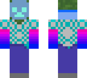 Powerful water zombie | Minecraft Skin