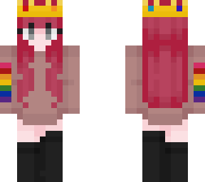 pride girl with crown