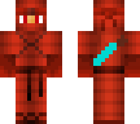 red ninja with diamond sword