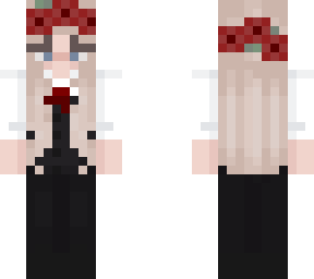 suit with flower crown