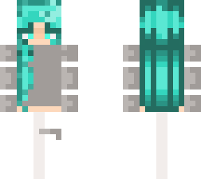 teal/cyan girl edit 2