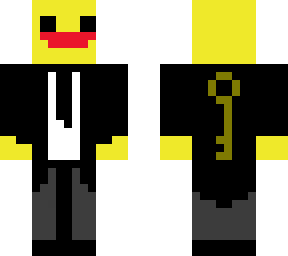 the actual duc-key skin in a suit