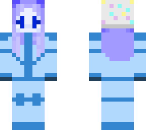blue alien girl