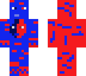 blue and red
