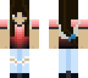 brown hair girl with pink ombre shirt (removable backpack)