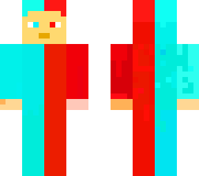 bule and red demon