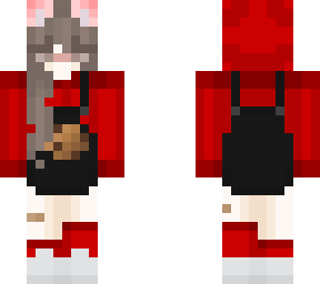 cookie girl red hoodie & socks
