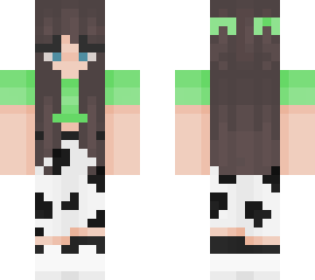 cow skin girl (steve skin model)