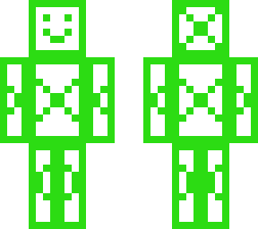 cross man (light green and white)