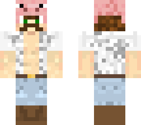 farmer with a pig hat