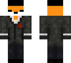 fox in a tux