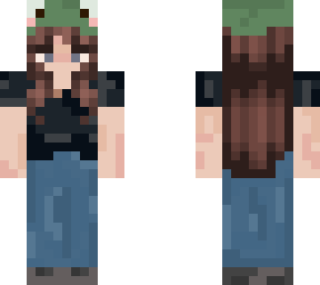 girl with frog hat