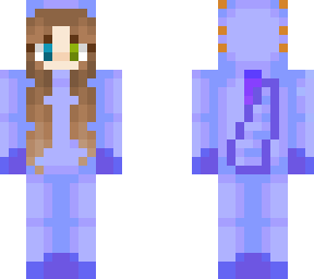 kaori in blue axolotl onesie
