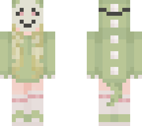 masked dino girl