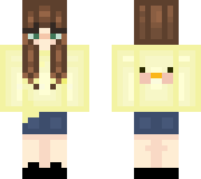 my oc with my birds face on hoodie :)