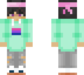 new skin + bi pride flag!