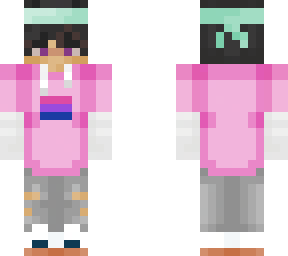 new skin + bi pride flag! pink version