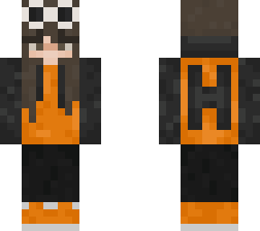 orange and black