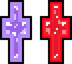 purple and red