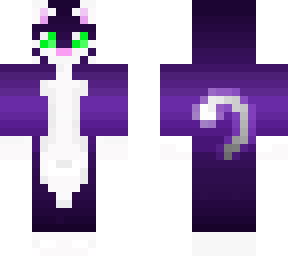 purple/black fade cat