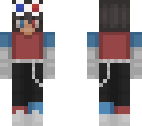 red and blue girl