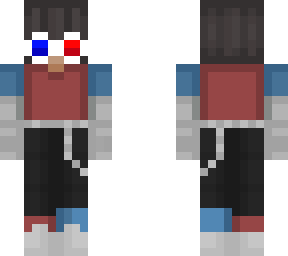 red and blue girl