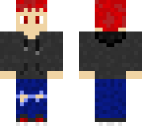 red hair hoodie man