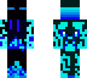 water enderman with headphones