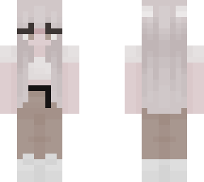 white haired girl