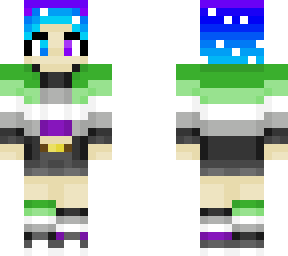 ace aro gradient hair pride