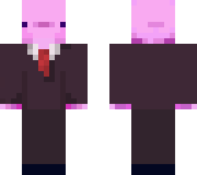 axolotl in a suit