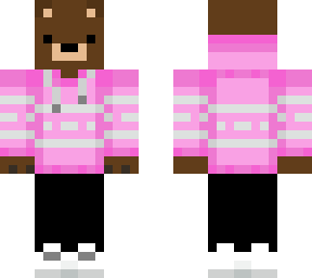 bear with pink sweater