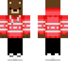 bear with red sweater