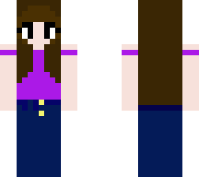 better version of girl with jeans and purple shirt.